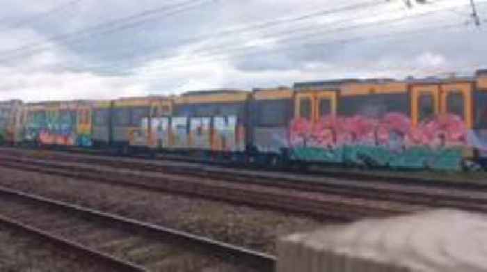 Brand new trains targeted by graffiti vandals