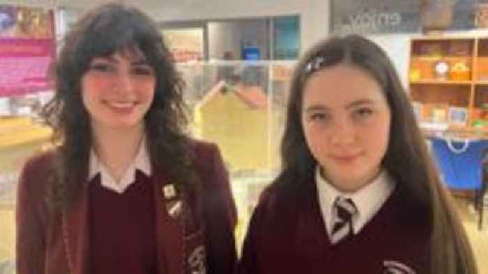 Schoolgirls step back in time with their own toy museum