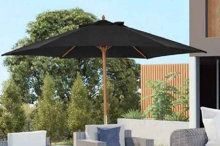 Debenhams' 'beautiful' garden parasol that 'withstands wind and rain' reduced to £41
