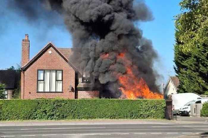 Live: Massive fire breaks out on major A-road near Gloucester