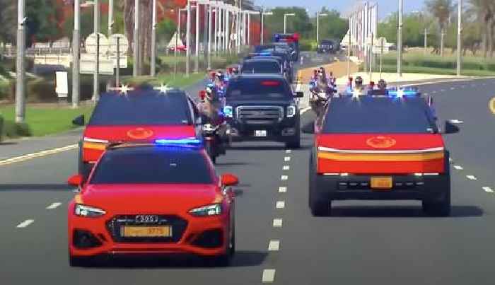 Donald Trump's Motorcade Was Escorted by Cybertrucks and Camels in Qatar, Musk Loved It