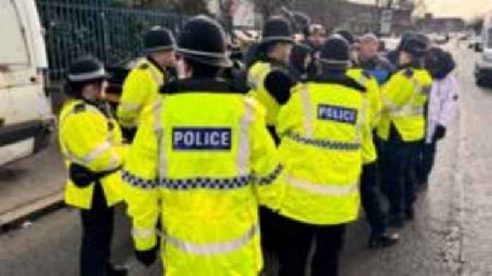 Striking bin workers block depot lorries again