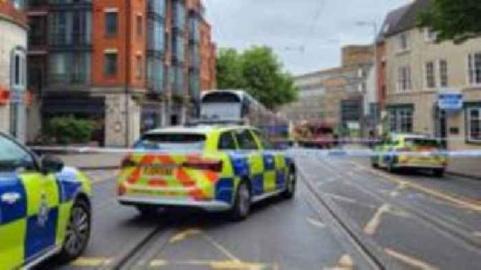 Serious crash shuts part of city centre