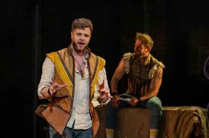 Jay McGuiness and Lee Latchford-Evans at The Regent this week with & Juliet