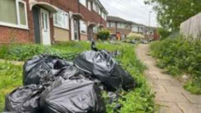 Bin strike policing cut as waste builds up again