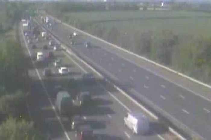 Live: M5 traffic held after crash as drivers face long delays