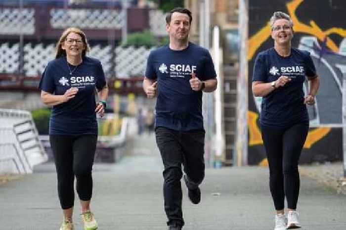 Coatbridge man running Edinburgh Marathon for second time in aid of charity SCIAF - after breaking his foot on his first outing
