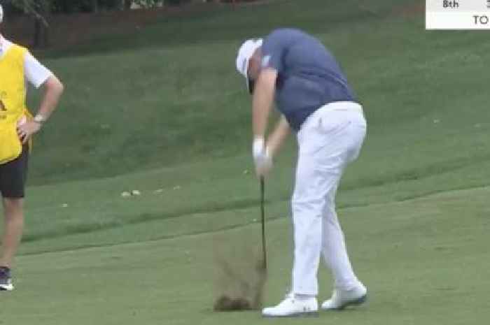 Furious Shane Lowry smashes golf club and swears as Sky Sports forced to apologise for X rated language