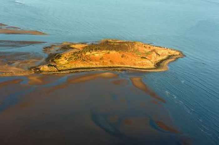 Tiny Scottish island that is only accessible during low tide is filled with WW2 ruins