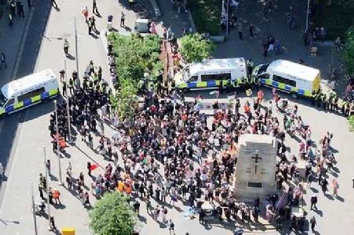 Five people arrested after protests in Bristol city centre