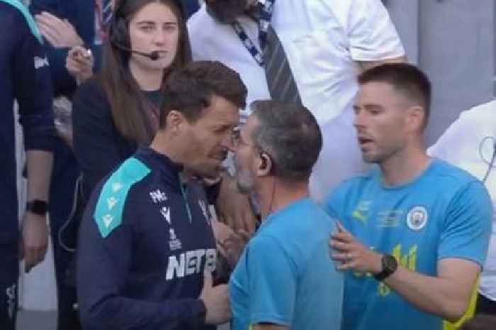 Man City doctor squares up to Crystal Palace coach in 'furious' FA Cup final row