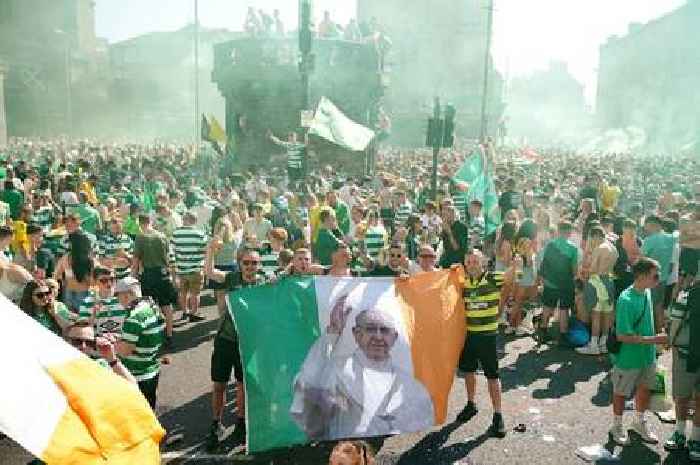 Celtic title party ends in nine arrests after fans gathered in Glasgow