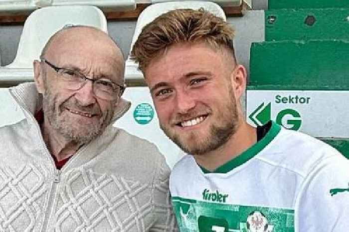 Phil Collins looks unrecognisable in rare snap with famous son at his football match