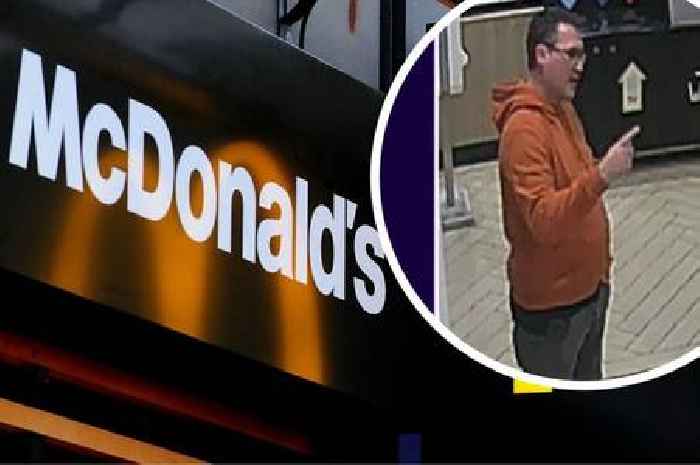 Police search after customer damaged McDonald's store after staff refused order
