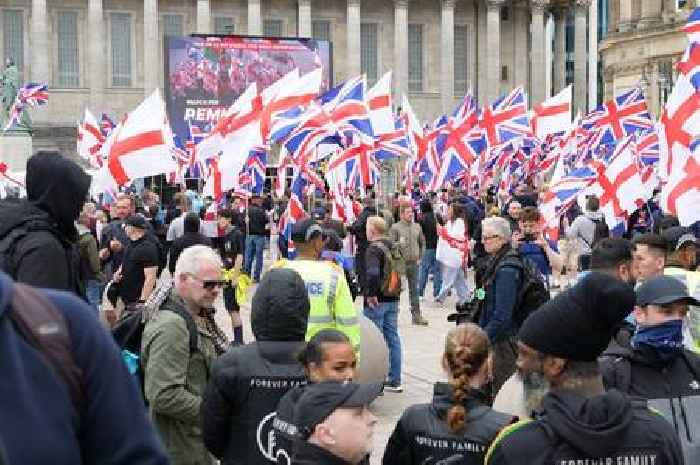 Urgent inquiry call as anti-migrant hate group blasts messages from stage in Birmingham's civic square