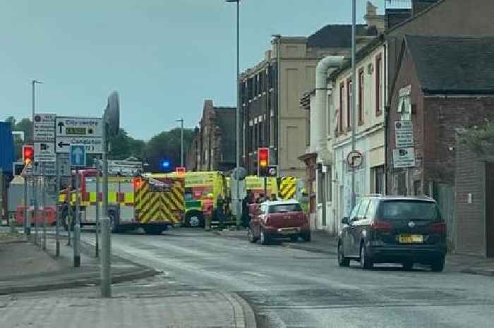 Live updates as 'ambulance involved in crash' on Stoke-on-Trent road