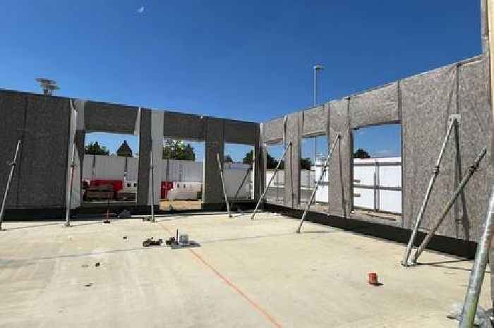 Photos show progress of Northstowe's new community centre as opening expected next year