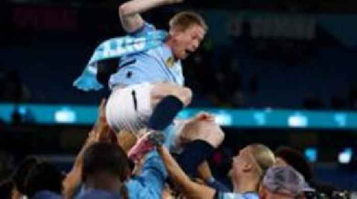Statue, Pep's tears & a missed sitter - De Bruyne's emotional farewell