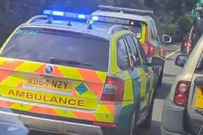 Biker injured in tractor crash on A38 near Exeter