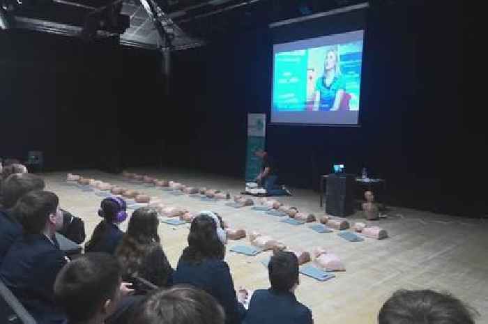Students practise CPR in bid to beat heart deaths among young people