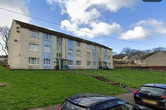 Baby falls from top floor of block of flats