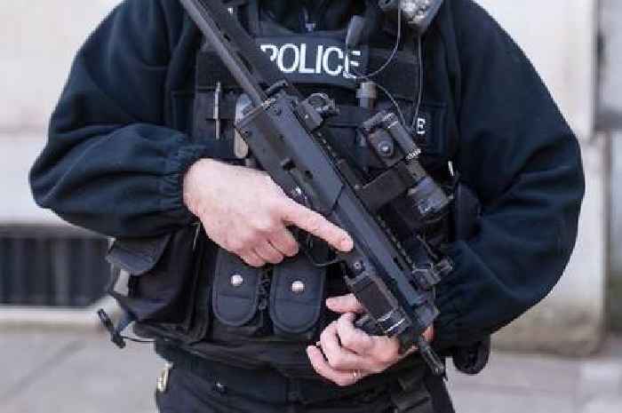 Armed police swoop on house in Leicestershire - man arrested on suspicion of possession of firearm
