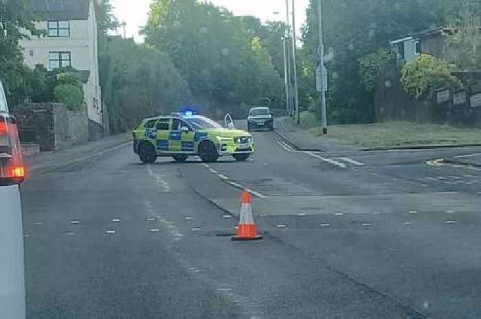 Live updates as crash shuts town centre road and police at scene