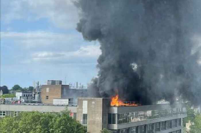 Live: Hospital evacuation as huge fire breaks out