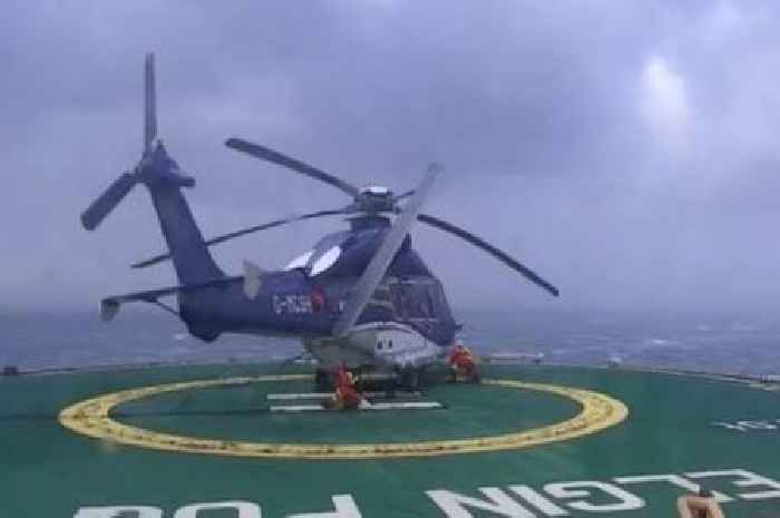 Helicopter blade 'narrowly missed' Scots oil rig worker after it broke in high winds
