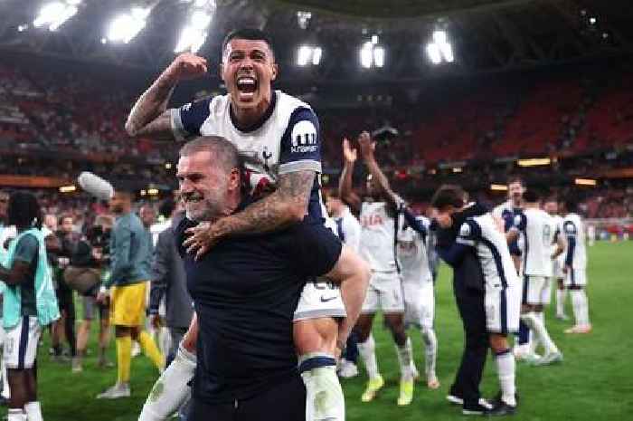 Ange Postecoglou's fitting three-word message to Daniel Levy amid threat of brutal call