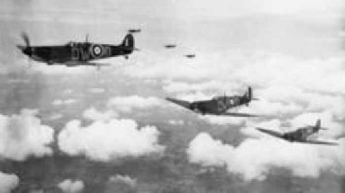 The crashed Spitfire which was buried for 30 years