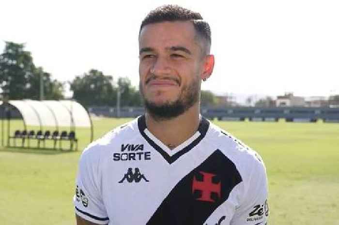 Philippe Coutinho laughs as frightening gunshots halt interview at training ground