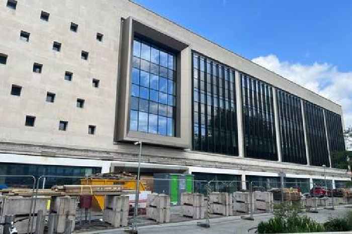 Excitement over former Gloucester Debenhams revamp as construction hoarding around city centre campus comes down