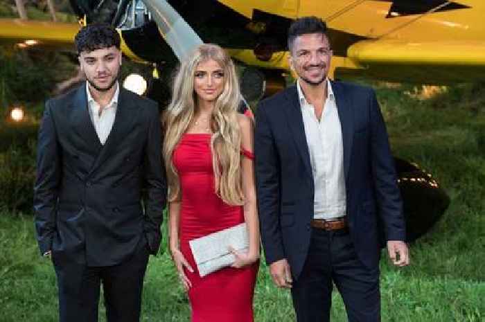 Peter Andre all smiles with kids Junior and Princess at screening of new movie