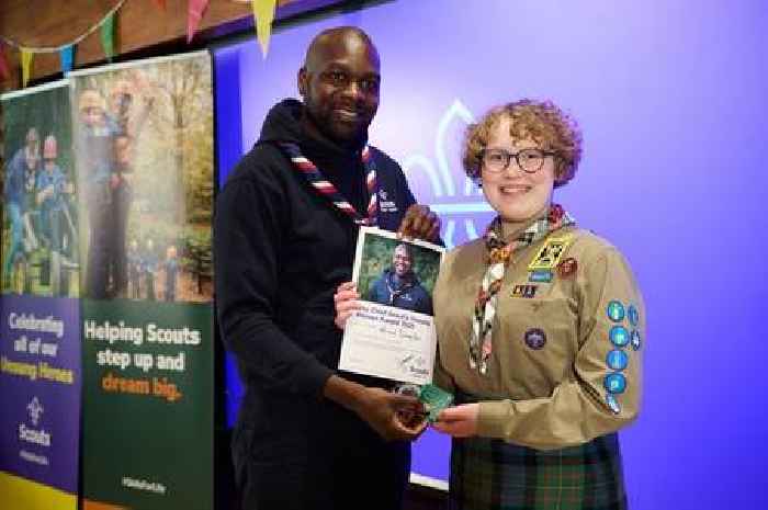 Kirkcudbright Scout undergoing brain tumour treatment receives Unsung Hero Award