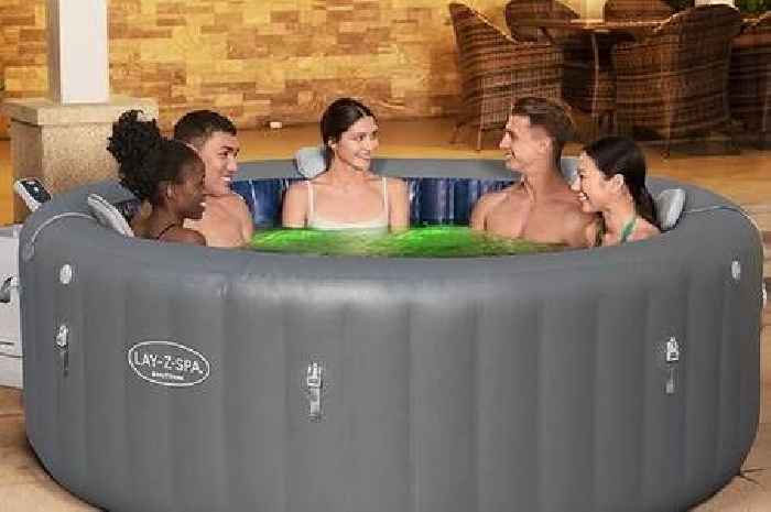 Lay-Z-Spa hot tub with foot massager and LED lights has 25% off and is 'great garden addition'