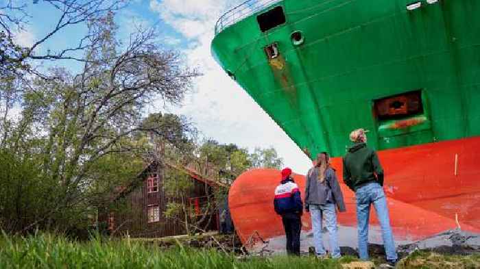 Seriously deep sleeper not woken up by ship crashing in his garden