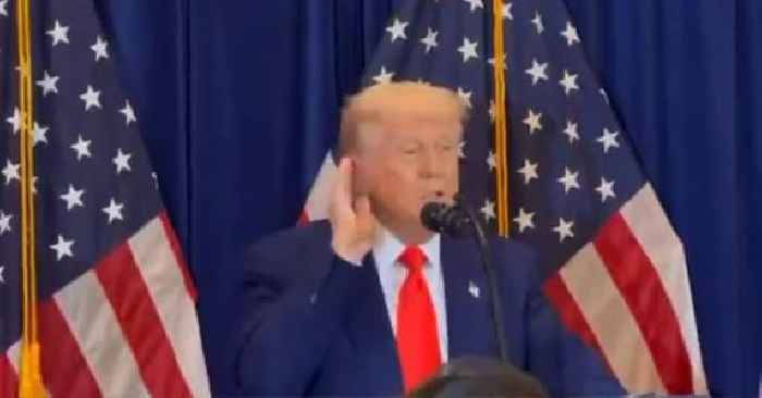 Donald Trump Ripped Apart for Pretending to Be 'Hit in the Ear' at Crypto Event: 'Disgusting'