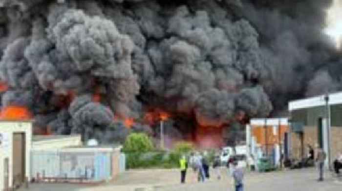 Roads remain closed after recycling site fire