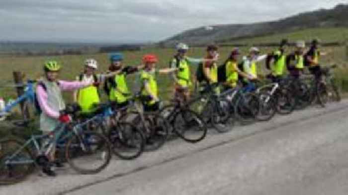 'Fantastic' neurodiverse students cycling 1,000 miles