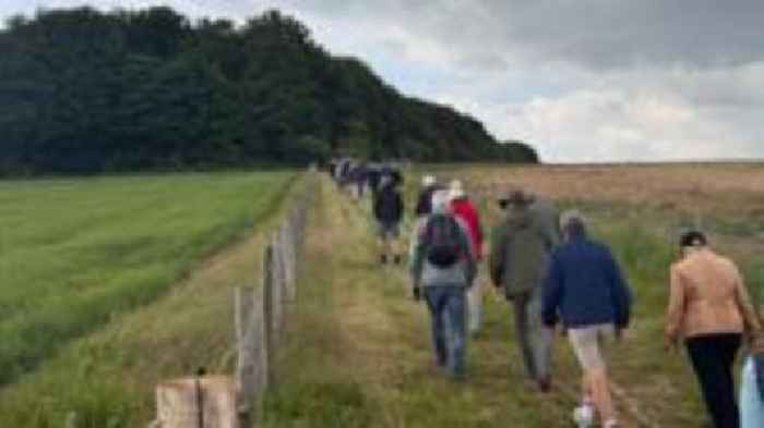 Nature reserve bridleway connects two villages