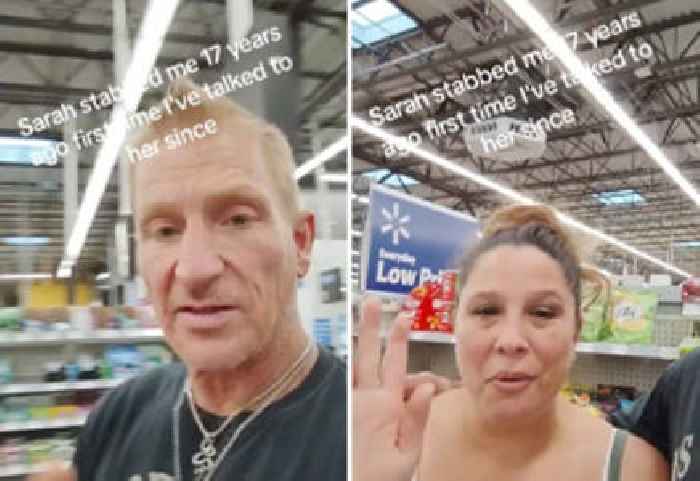 Walmart Shopper Has Lighthearted Run-In With the Woman Who Stabbed Him