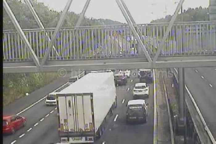Live M25 updates as crash causes severe delays of up to 70 minutes and road closure at M23 junction