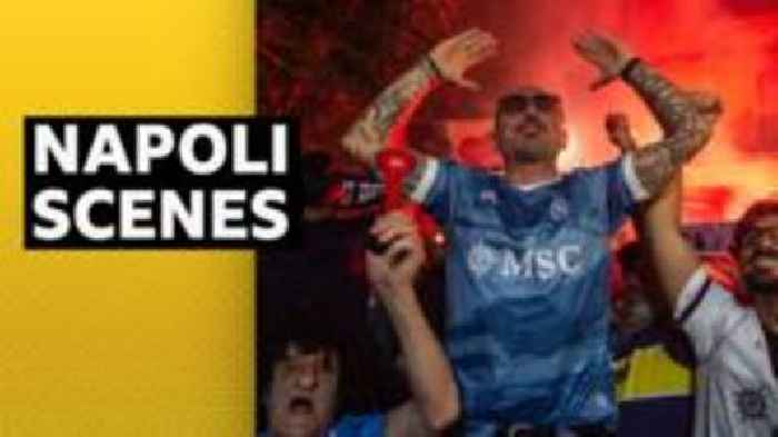 Napoli fans go wild after Serie A title win