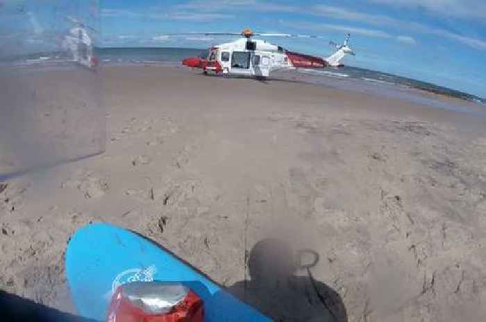 Person airlifted to hospital after family get into difficulty at Scots beach