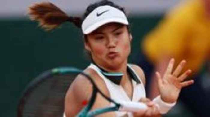 Ill Raducanu fights to win French Open comeback match