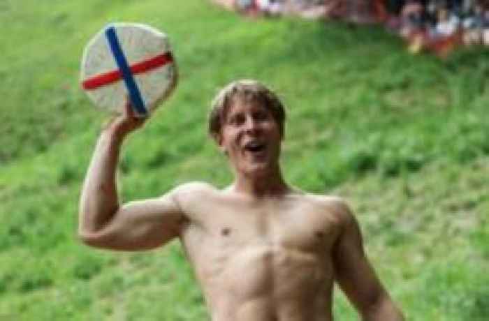 YouTuber 'risks his life' for cheese-rolling win