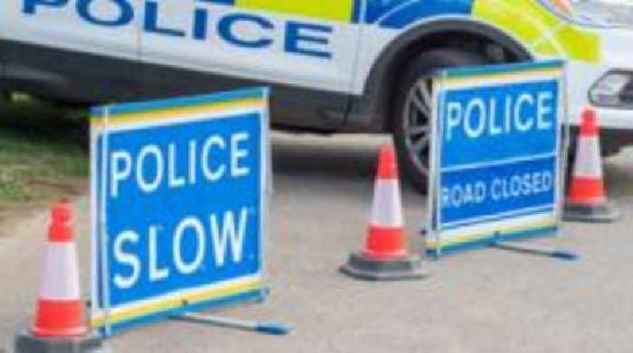 Motorcyclist dies in three-vehicle crash