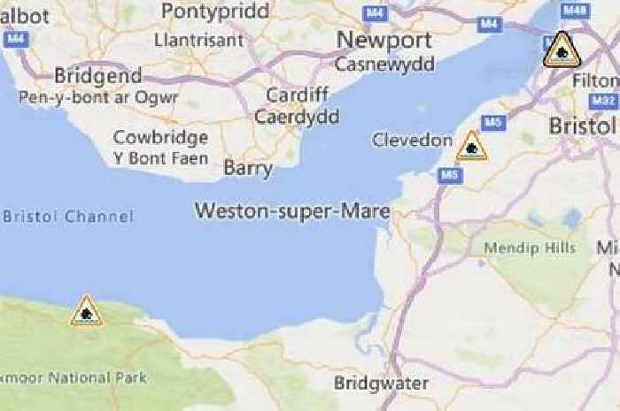 Flood warnings near Bristol after heavy rainfall
