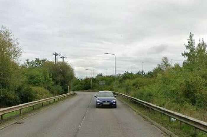 Overturned lorry and oil spill in Cambridgeshire closes road